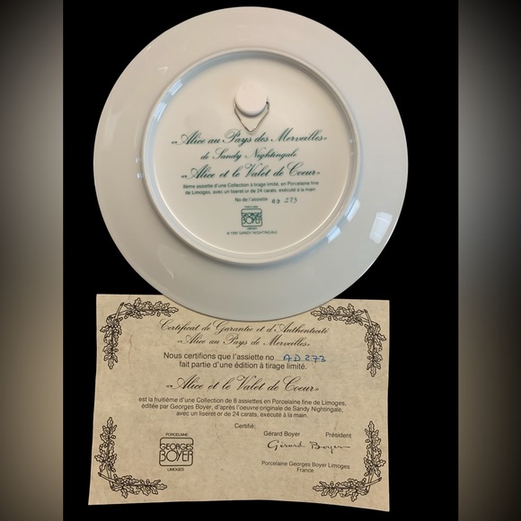 Limoges,  Alice in Wonderland collection Limited Edition, Plate #7 and #8 - Picture 7 of 16